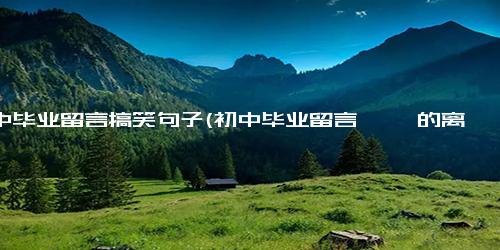 初中毕业留言搞笑句子(初中毕业留言 蒟蒻的离别，不离不弃的缘分，拍拍即可入土后毕业留言风趣搞笑，看完即可回家睡觉)